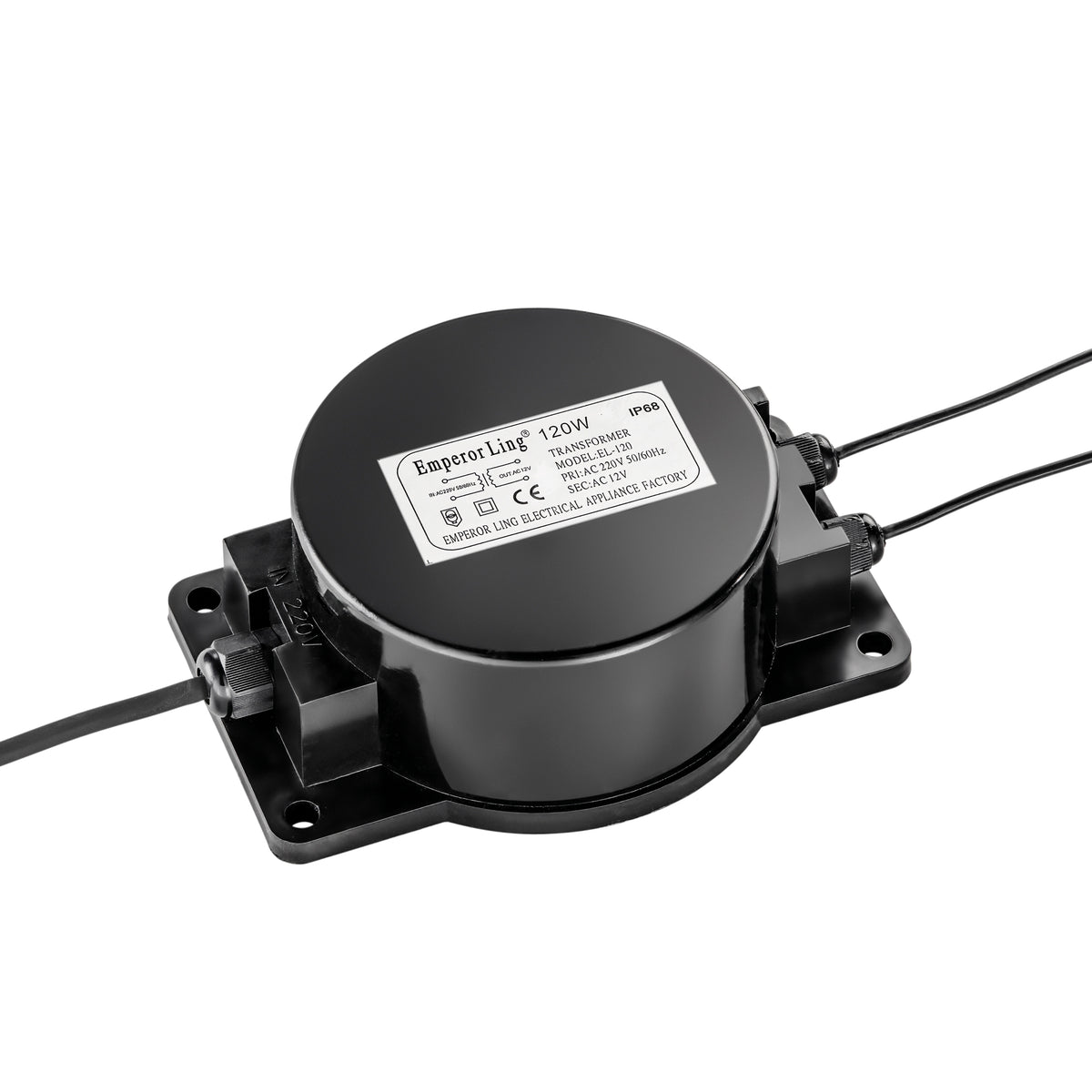 "Trasformatore di tensione 120W input AC240V output AC12V 10A IP44"
