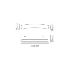 APPLIQUE LED ALOHA BIANCA 7W 740LM CCT 35X9X4,6CM