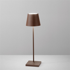 LAMPADA DA TAVOLO RICARICABILE LED DRINK BRONZO 2,2W 190LM 3000K DIMM. IP54 10X36CM