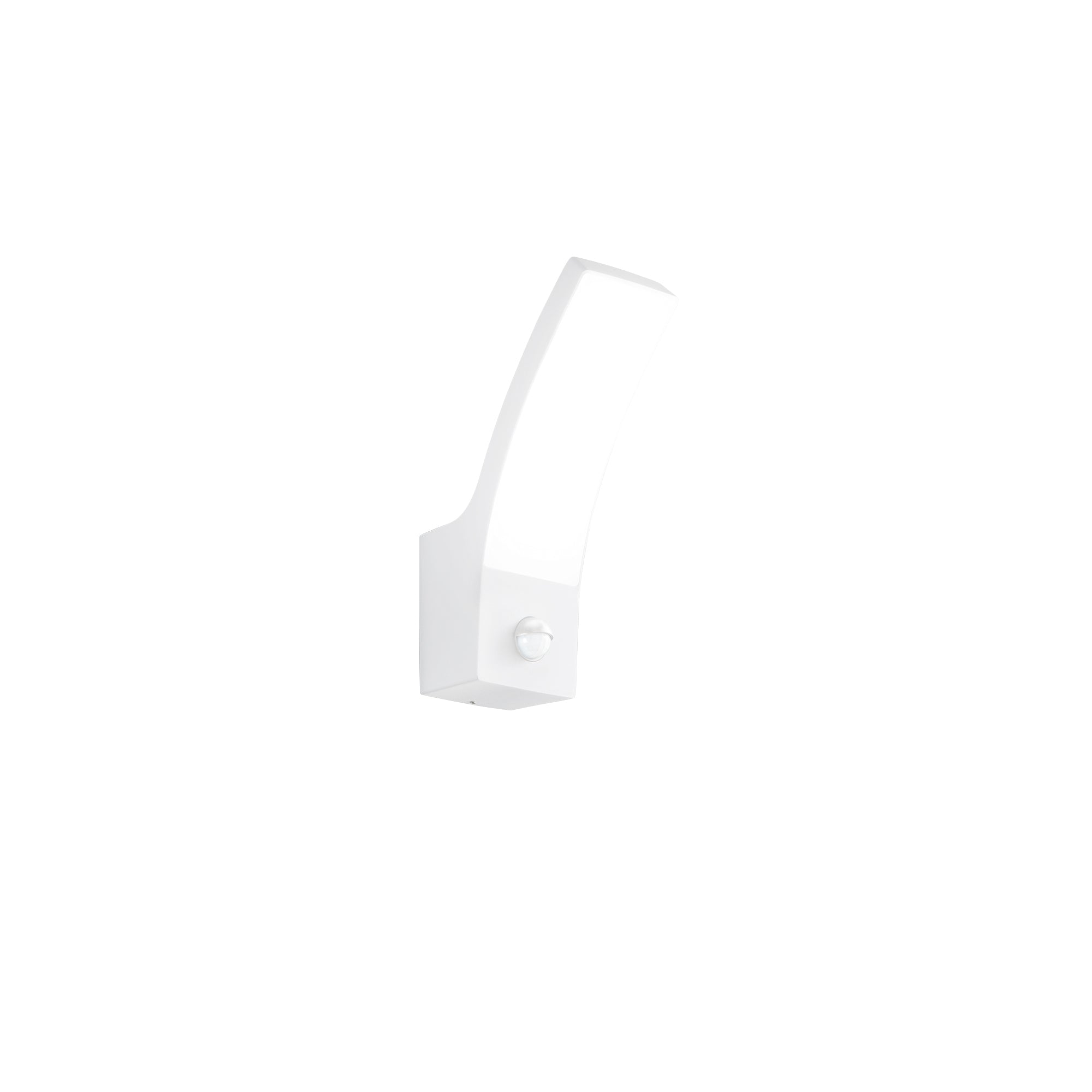 "Applique LED da esterno SAIL in alluminio bianca, CCT e sensore di movimento h  24.5 cm"