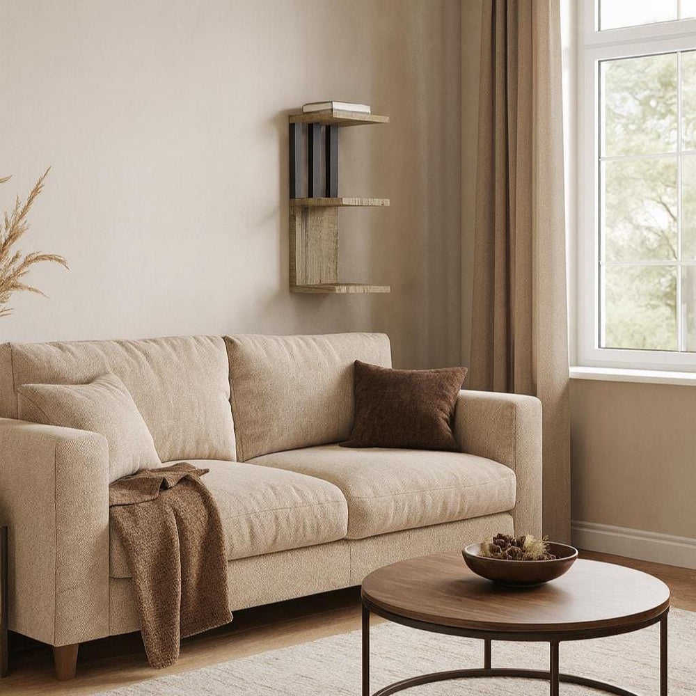 mensola E su parete salotto