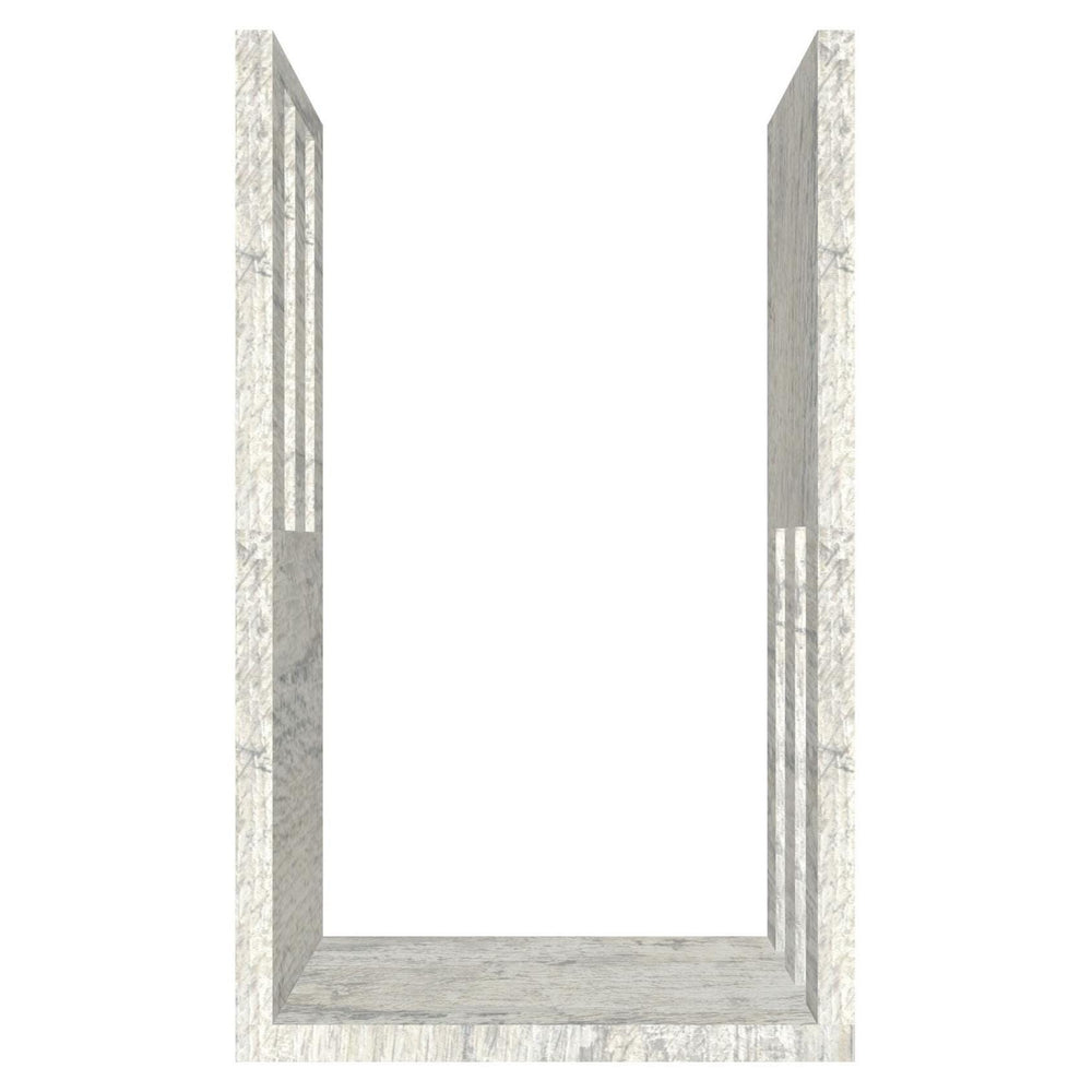 mensola in legno a forma di lettera U colore legno chiaro 6 listelli