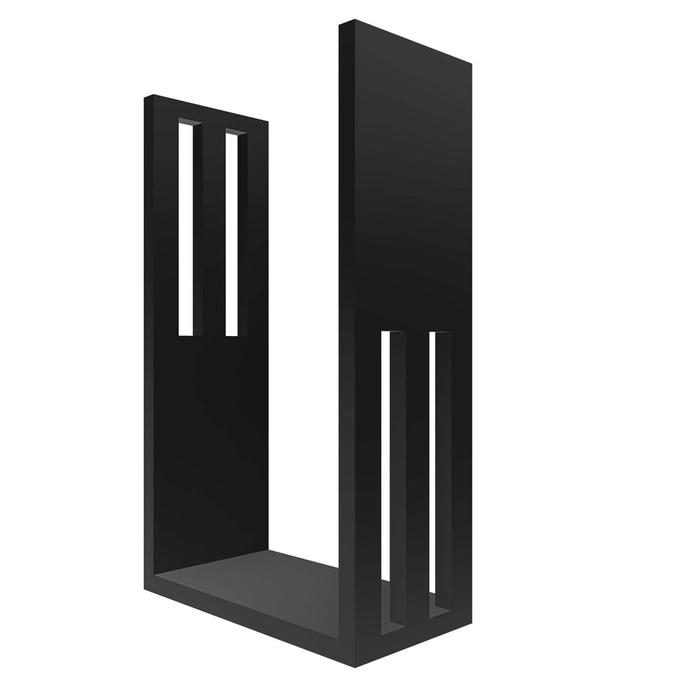 mensola in legno a forma di lettera U colore nero