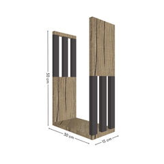 misure mensola in legno a forma di lettera U