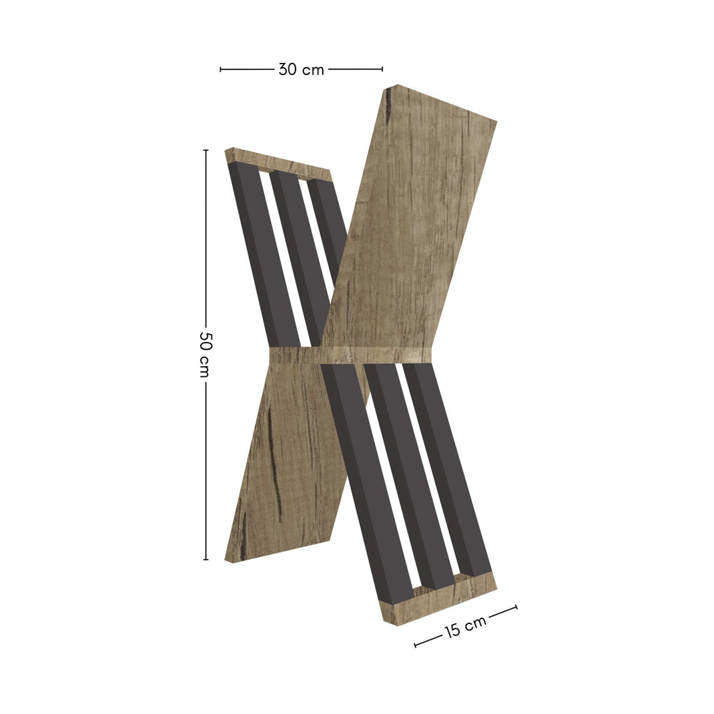 misure mensola x a mano arredi 50x30x15 cm