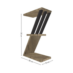 misure mensola in legno a forma di lettera Z