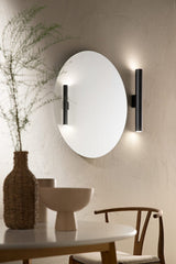 SPECCHIO TONDO 80CM ARGENTATO SENZA RAME 4MM STRUTTURA PVC PELLICOLA ANTIDEFLAGRANTE
