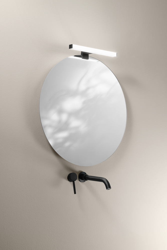 SPECCHIO TONDO 60CM ARGENTATO SENZA RAME 4MM STRUTTURA PVC PELLICOLA ANTIDEFLAGRANTE
