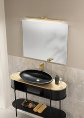 SPECCHIO 90X70CM ARGENTATO SENZA RAME 4MM STRUTTURA REVERSIBILE PVC PELLICOLA ANTIDEFLAGRANTE